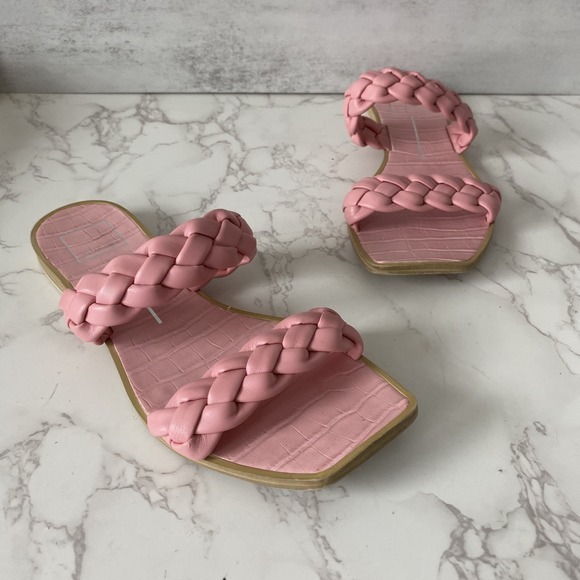 Dolce Vita Shoes - Dolce Vita Sandals Slides Sz 8 Pink Padded Resort Summer